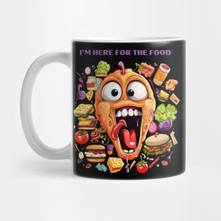 I’m Here For The Food Funny Food Lover Gift Mug